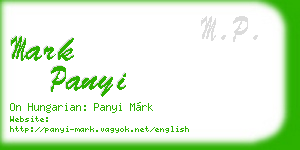 mark panyi business card